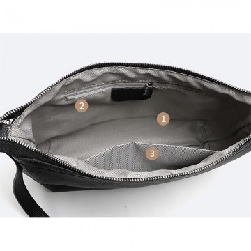 Жіноча шкіряна сумка хобо Donna чорна фото