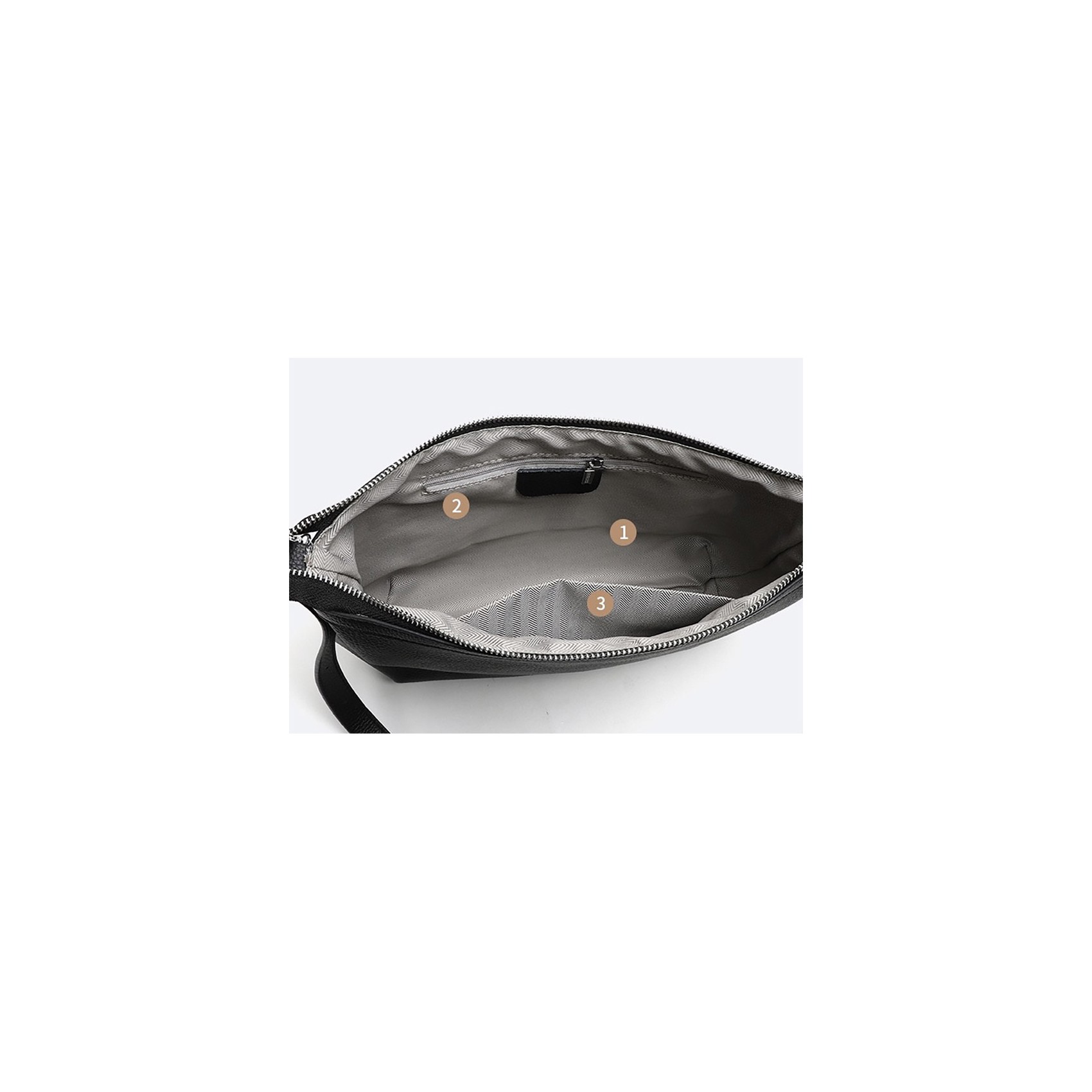 Женская кожаная сумка хобо Donna черная