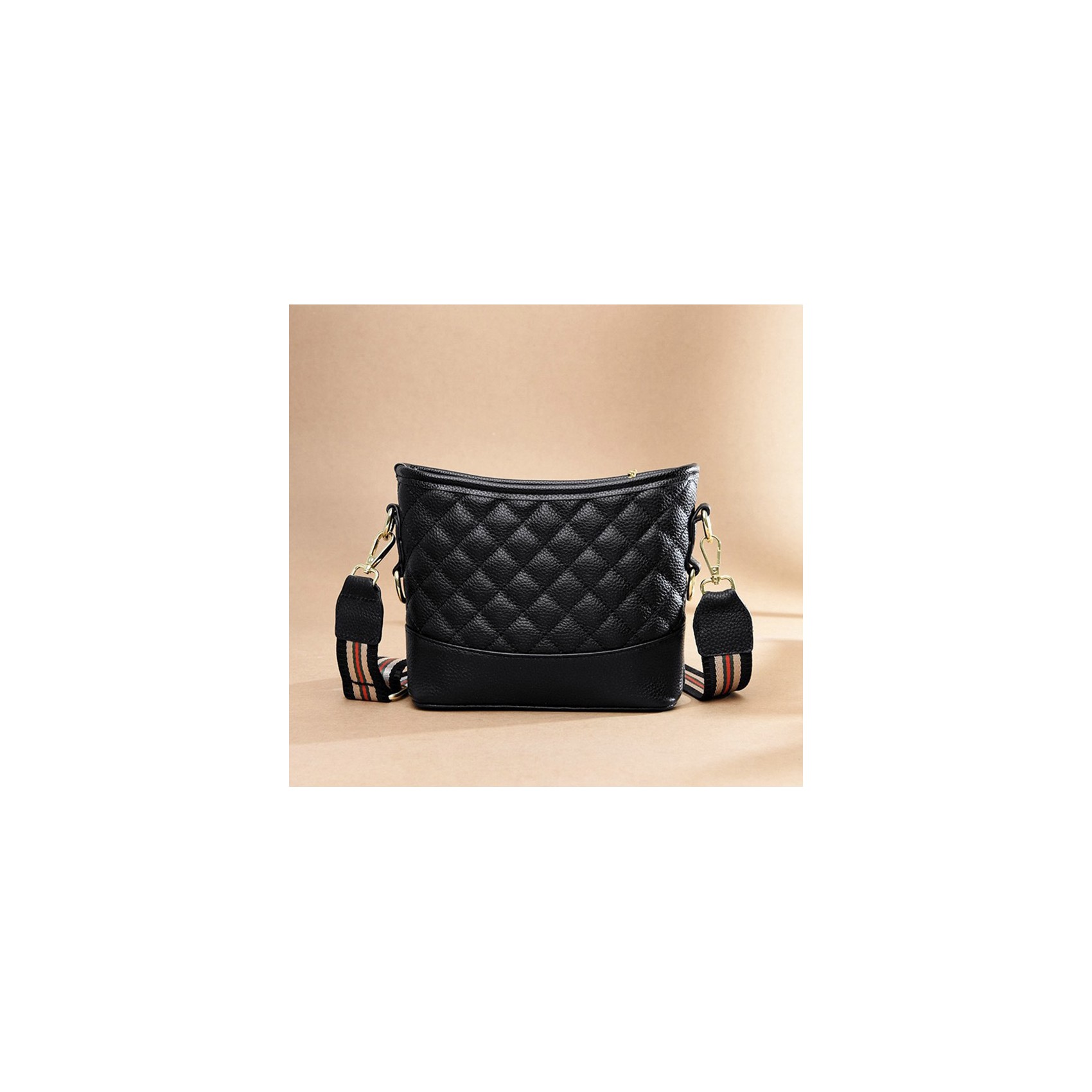 Женская кожаная сумка Janice черная