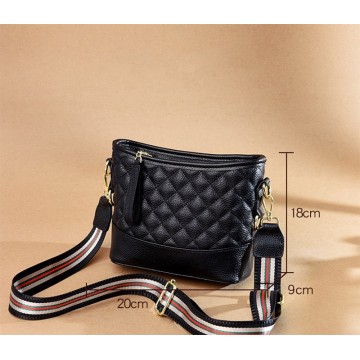 Жіноча шкіряна сумка Janice чорна фото