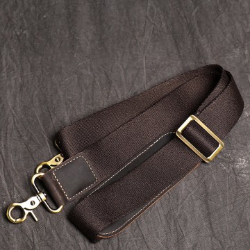 Мужская кожаная деловая сумка Chad темно-коричневая фото