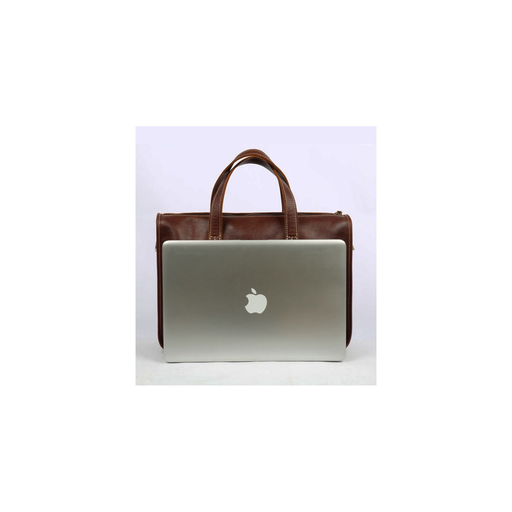 Чоловіча шкіряна ділова сумка Chad темно-коричнева