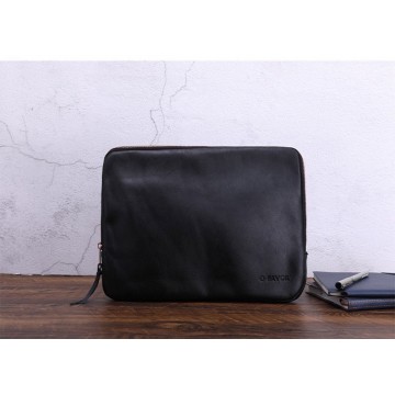 Шкіряний чохол сумка для ноутбука та планшета Felix чорний фото