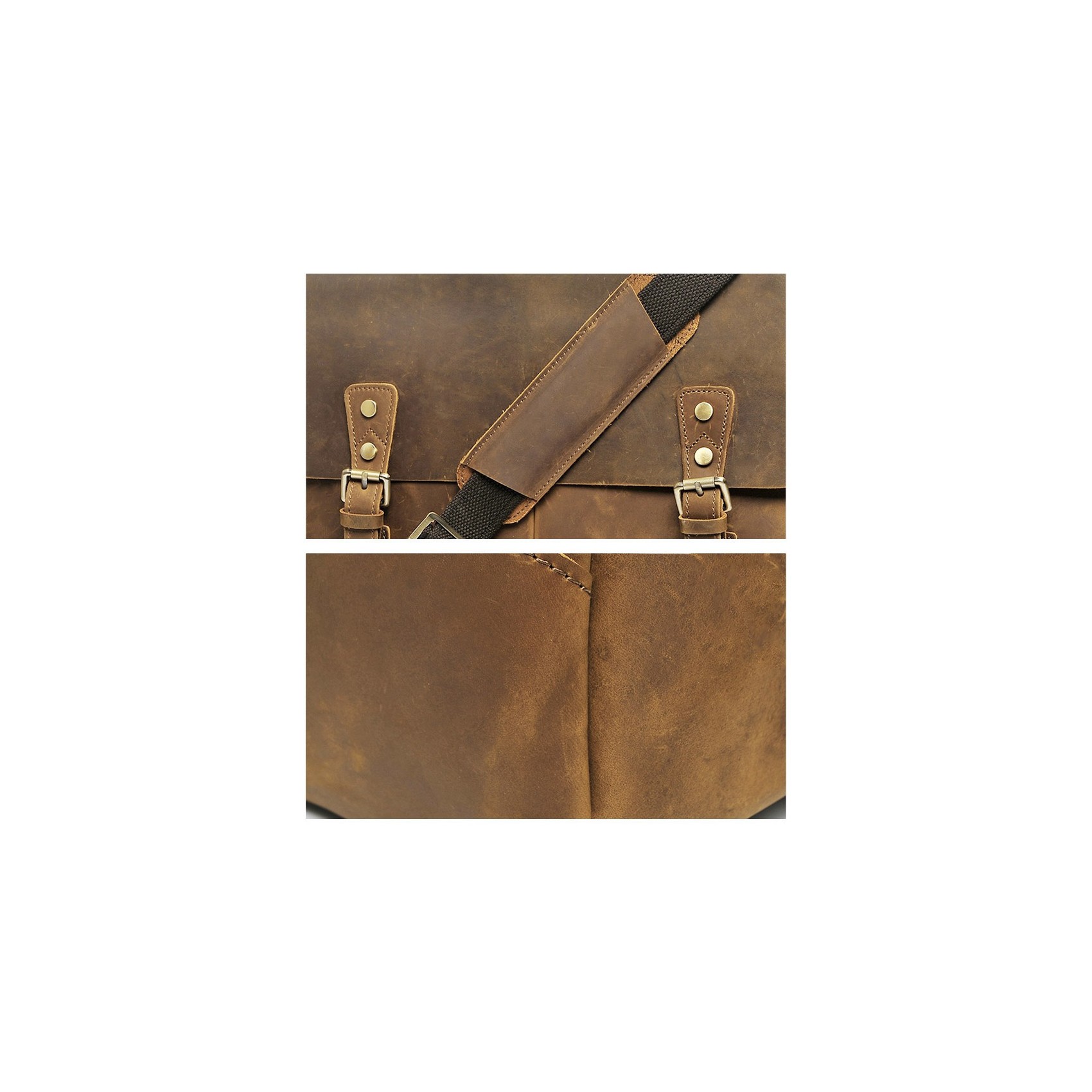 Чоловічий шкіряний портфель Bernard коричневий