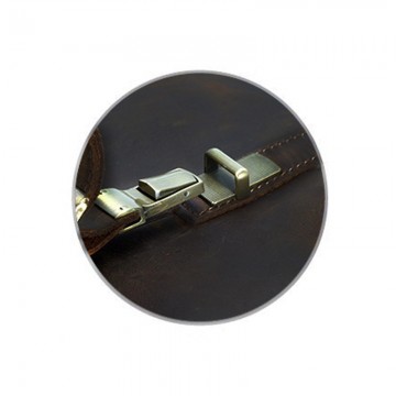 Чоловічий шкіряний портфель Benjamin темно-коричневий фото