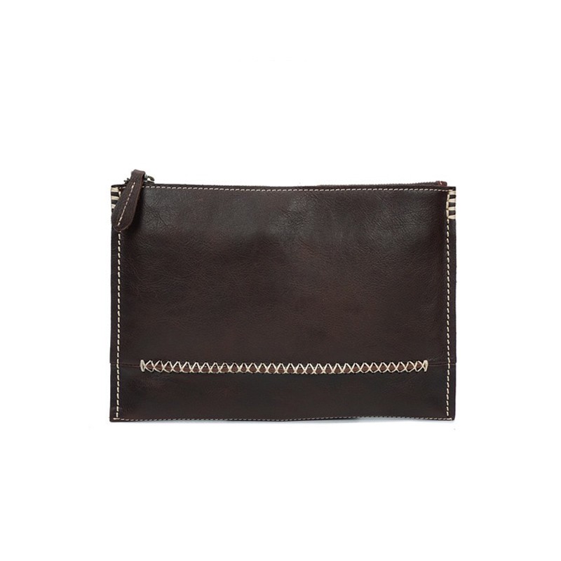 Шкіряний чохол сумка для планшета Daniel темно-коричневий - 9 фото