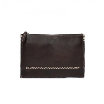 Кожаный чехол сумка для планшета Daniel темно-коричневый фото