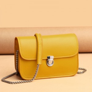 Жіноча шкіряна сумка-клатч Erin жовта