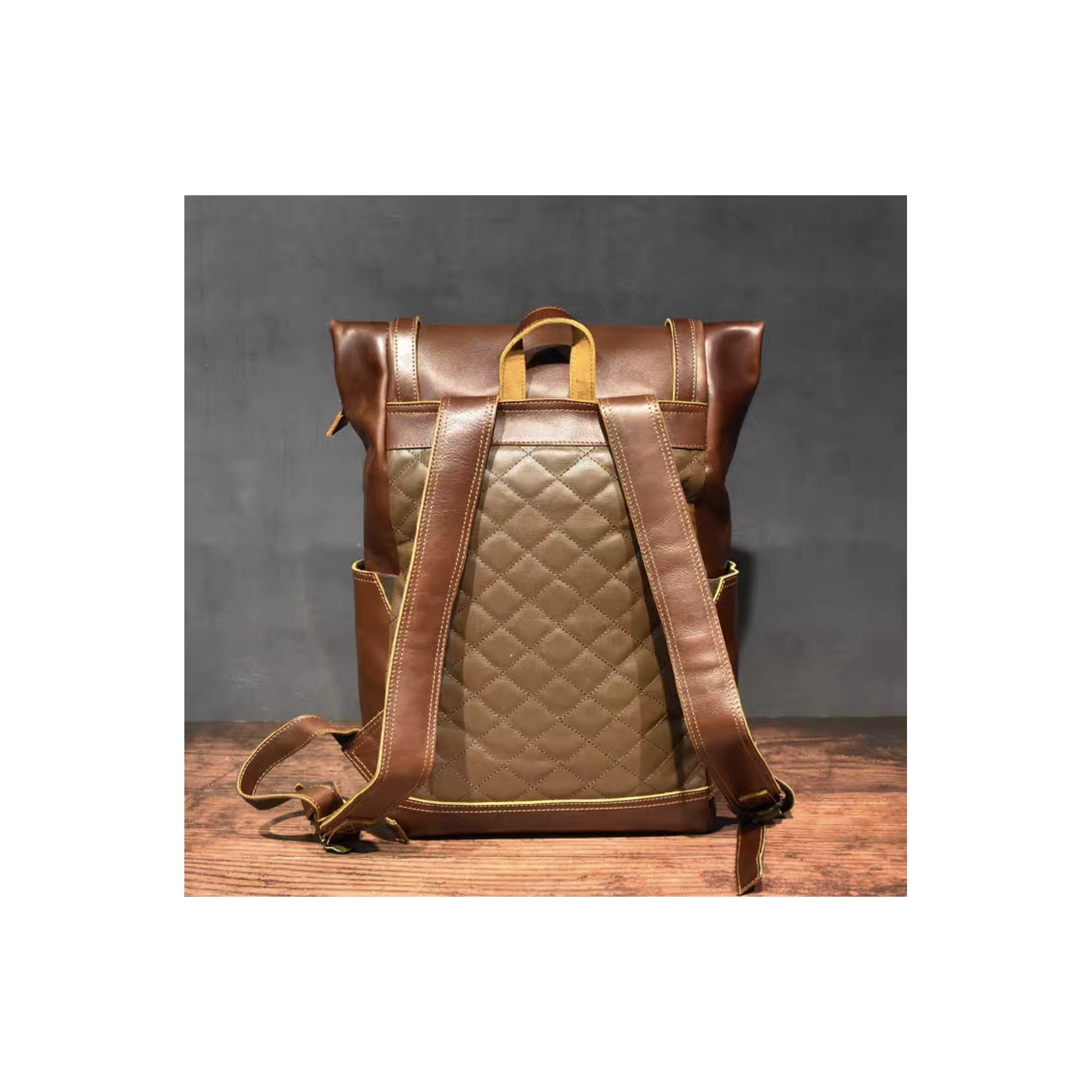 Мужской кожаный рюкзак Frederick коричневый: для города, офиса и путешествий