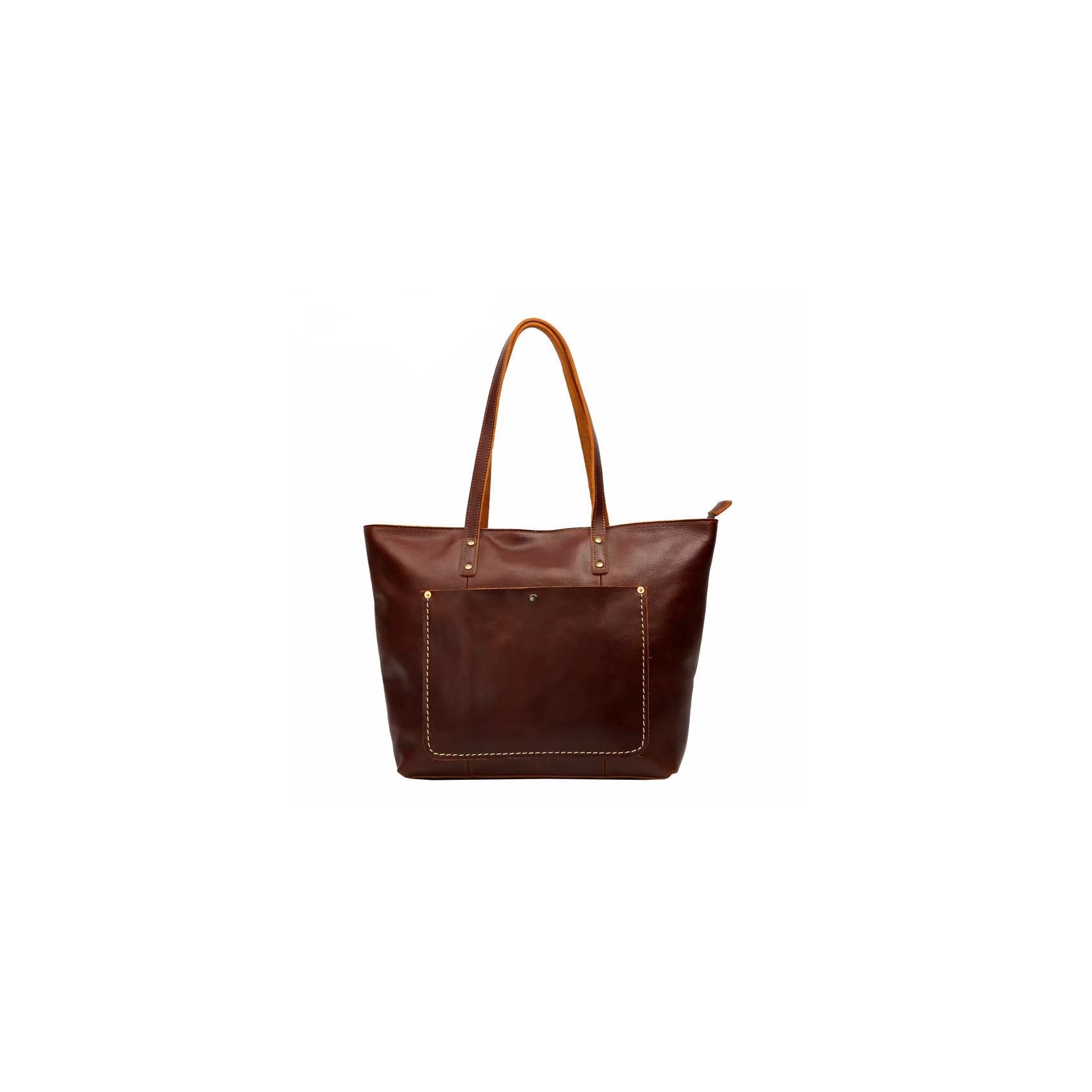 Женская кожаная сумка Carrie коричневая