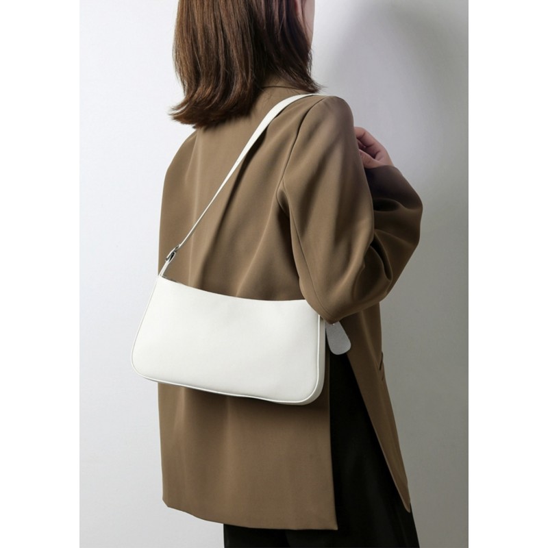 Женская кожаная сумка Julia белая - 1 фото