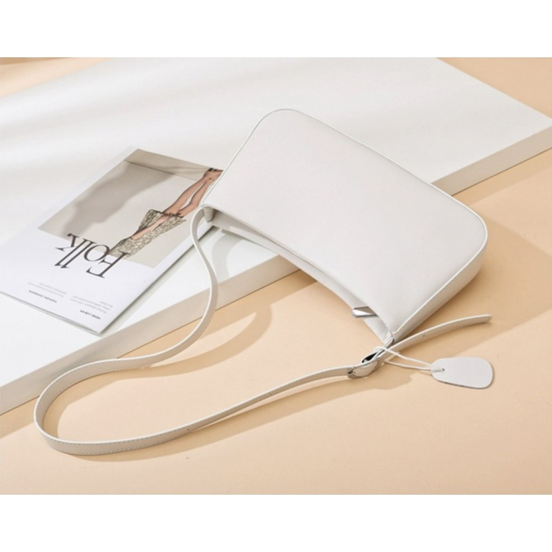 Жіноча шкіряна сумка Julia біла - 3 фото