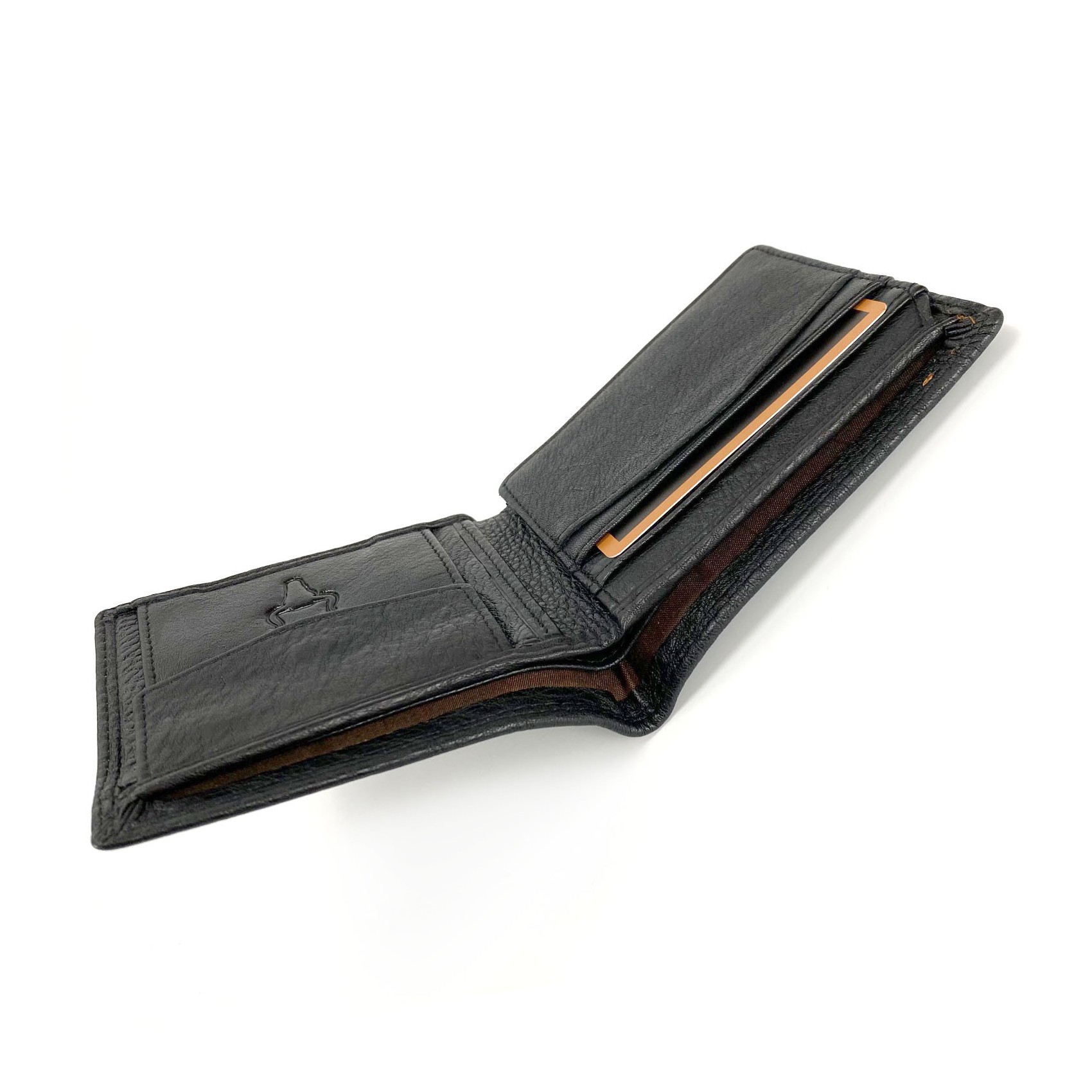 Чоловічий шкіряний гаманець Clan чорний