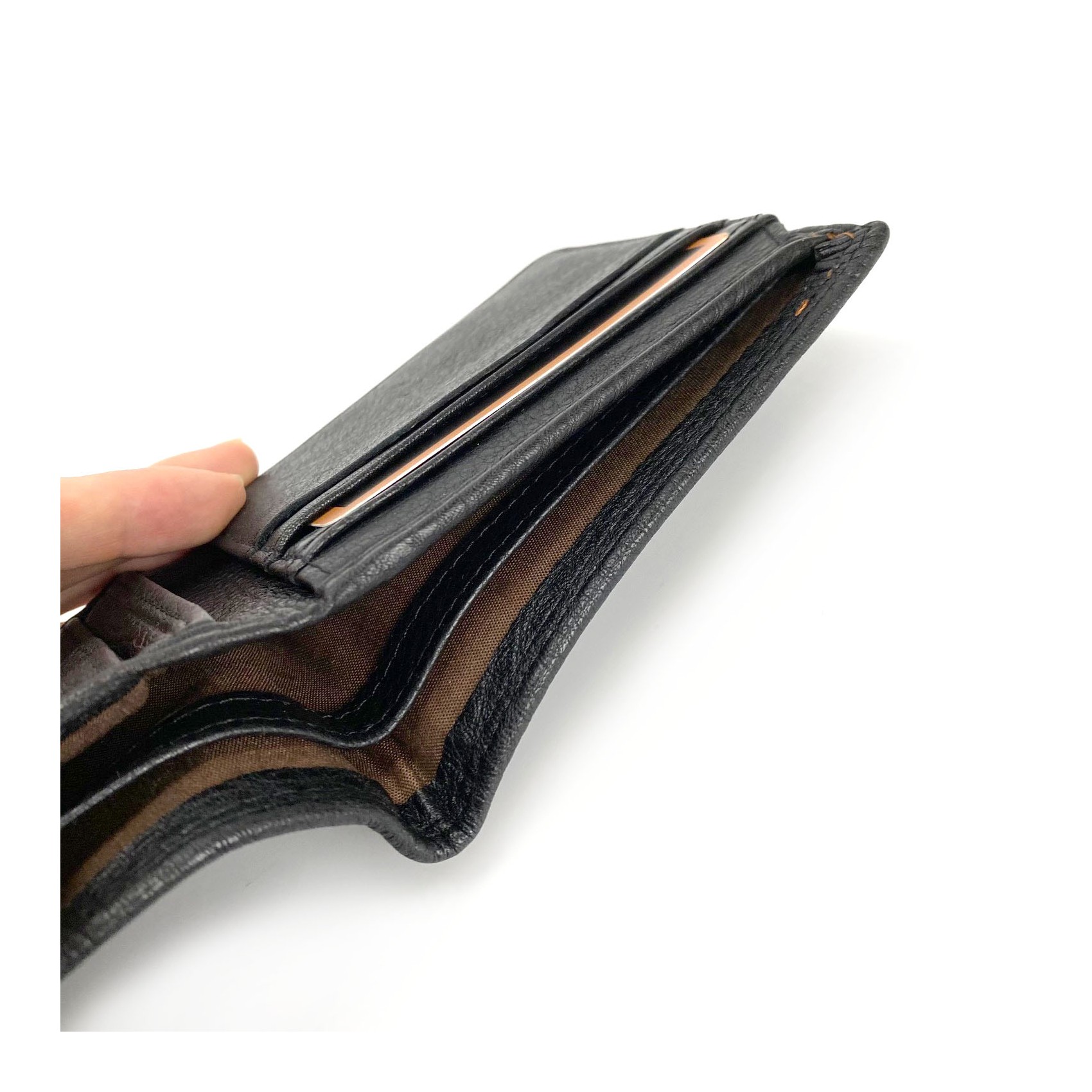 Чоловічий шкіряний гаманець Clan чорний