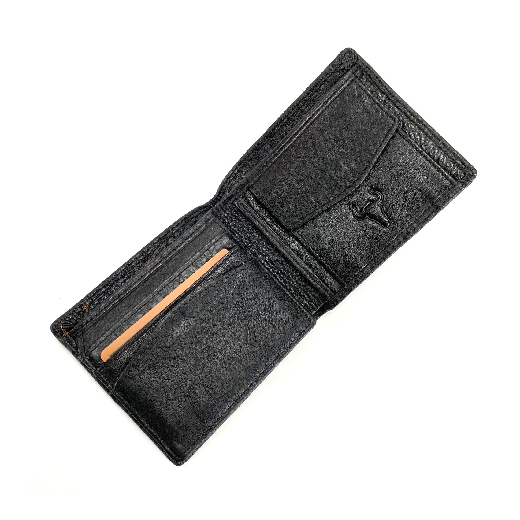 Чоловічий шкіряний гаманець Clan чорний