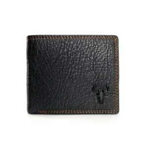 Чоловічий шкіряний гаманець Clan чорний