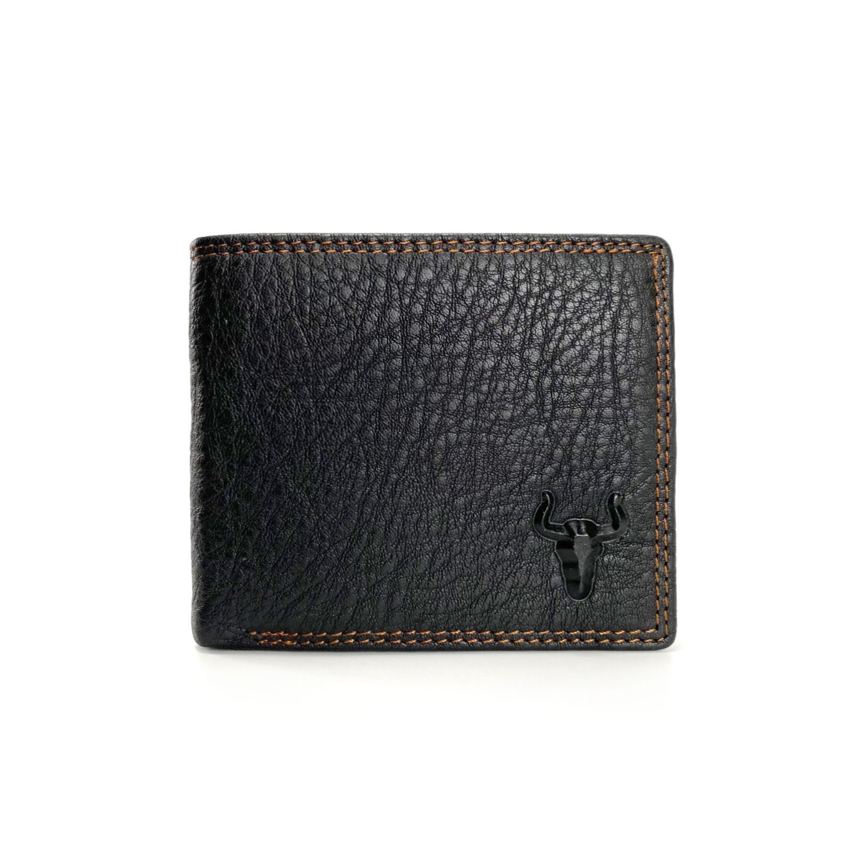 Мужской кожаный кошелек Clan черный