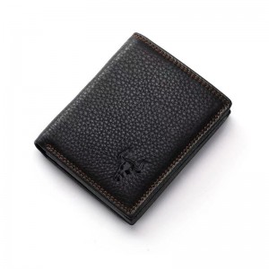 Чоловічий шкіряний гаманець Bull чорний