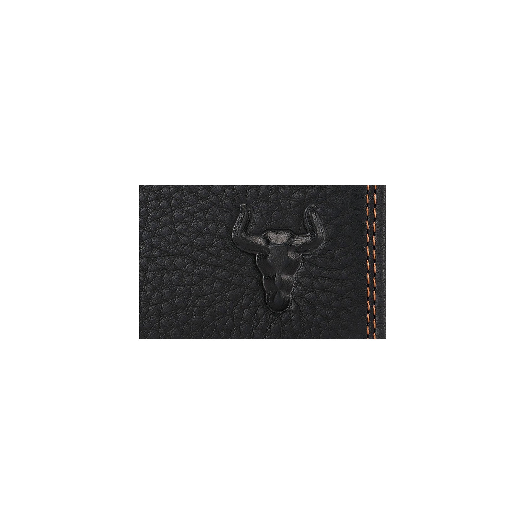 Мужской кожаный кошелек Bull черный