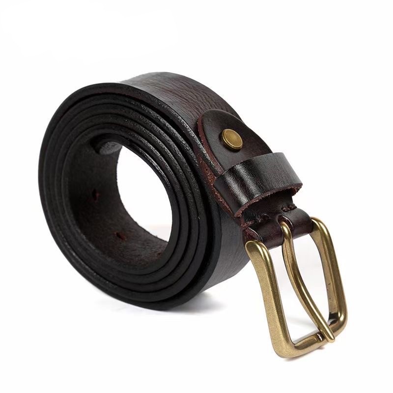 Мужской кожаный ремень Bolton темно-коричневый