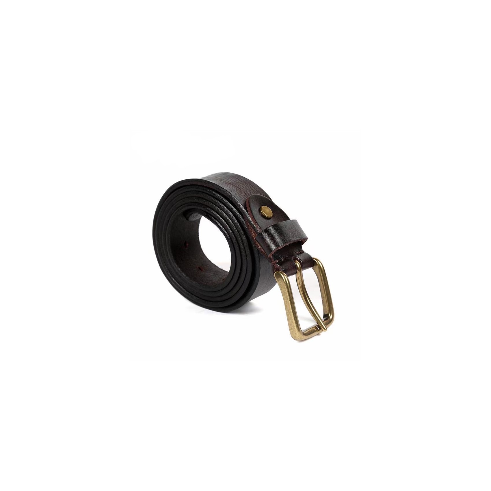 Мужской кожаный ремень Bolton темно-коричневый