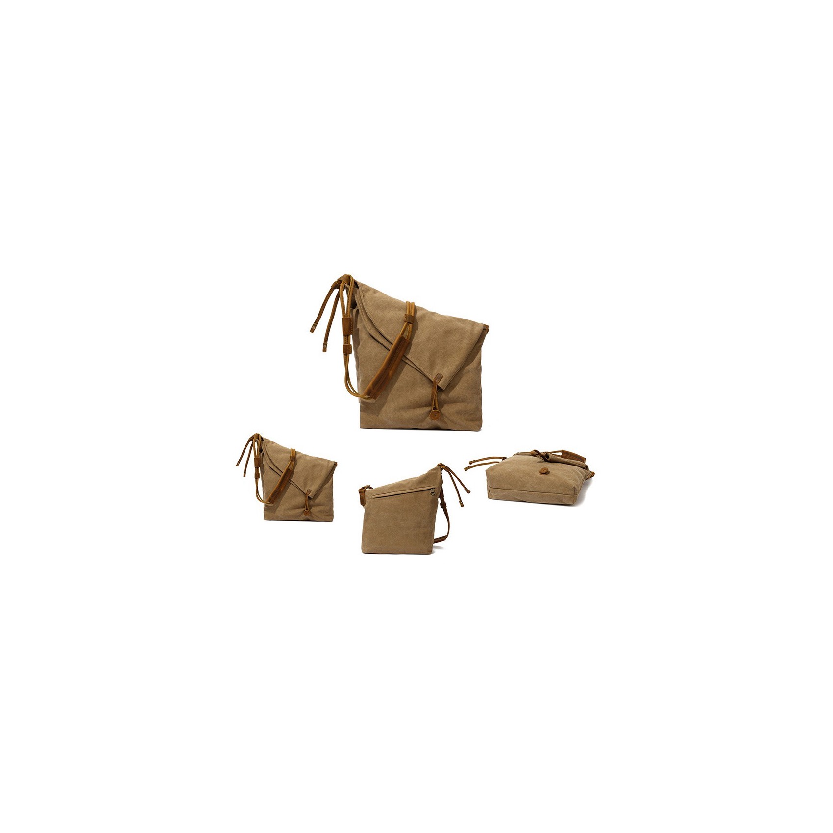 Жіноча сумка через плече Air світло-коричнева