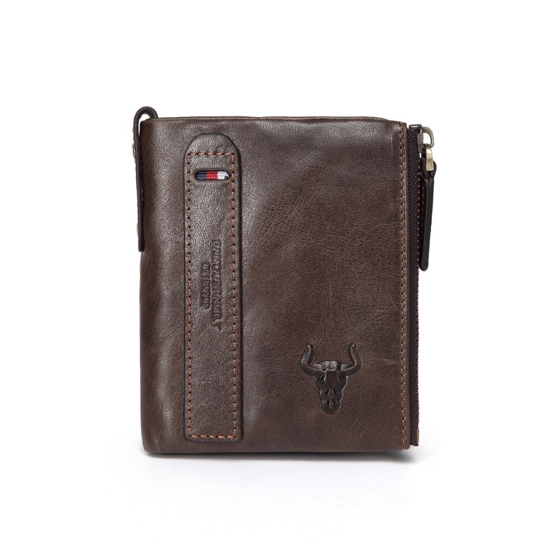 Мужской кожаный кошелек Corrida темно-коричневый фото