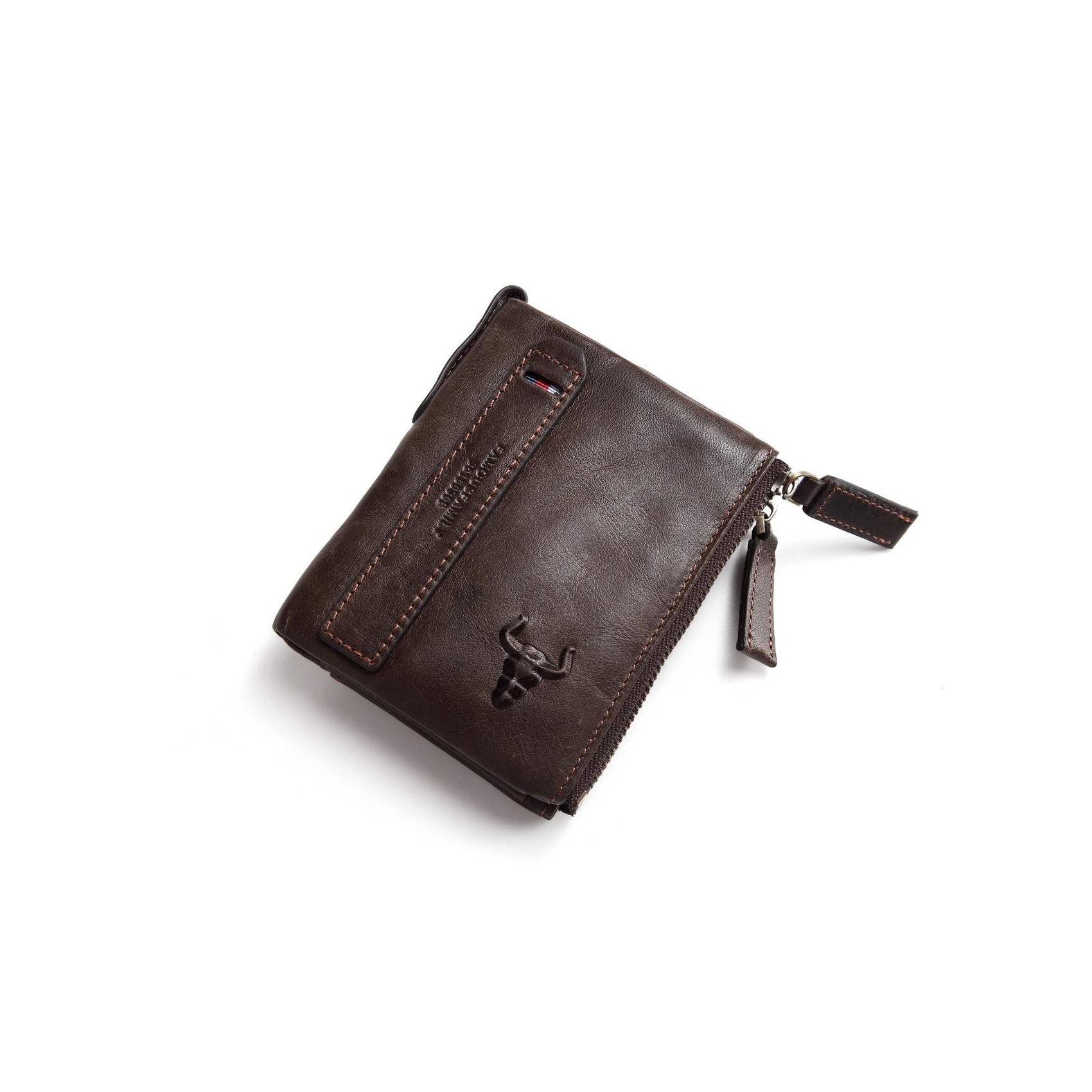 Чоловічий шкіряний гаманець Corrida темно-коричневий