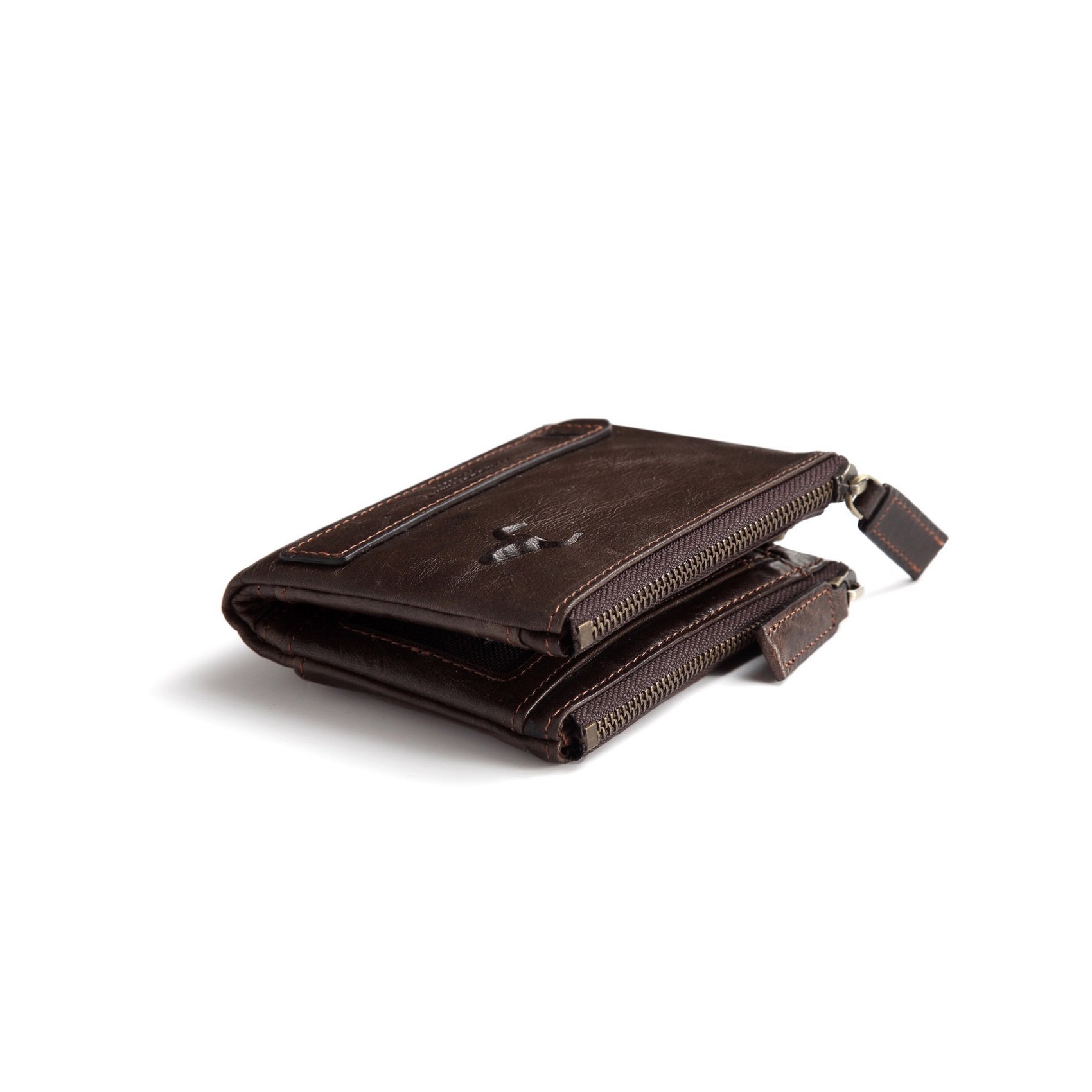 Чоловічий шкіряний гаманець Corrida темно-коричневий