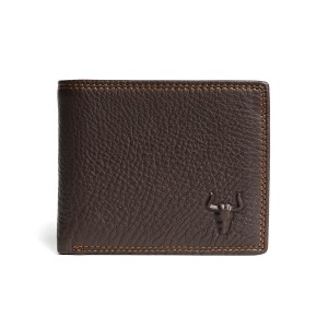 Чоловічий шкіряний гаманець Clan темно-коричневий