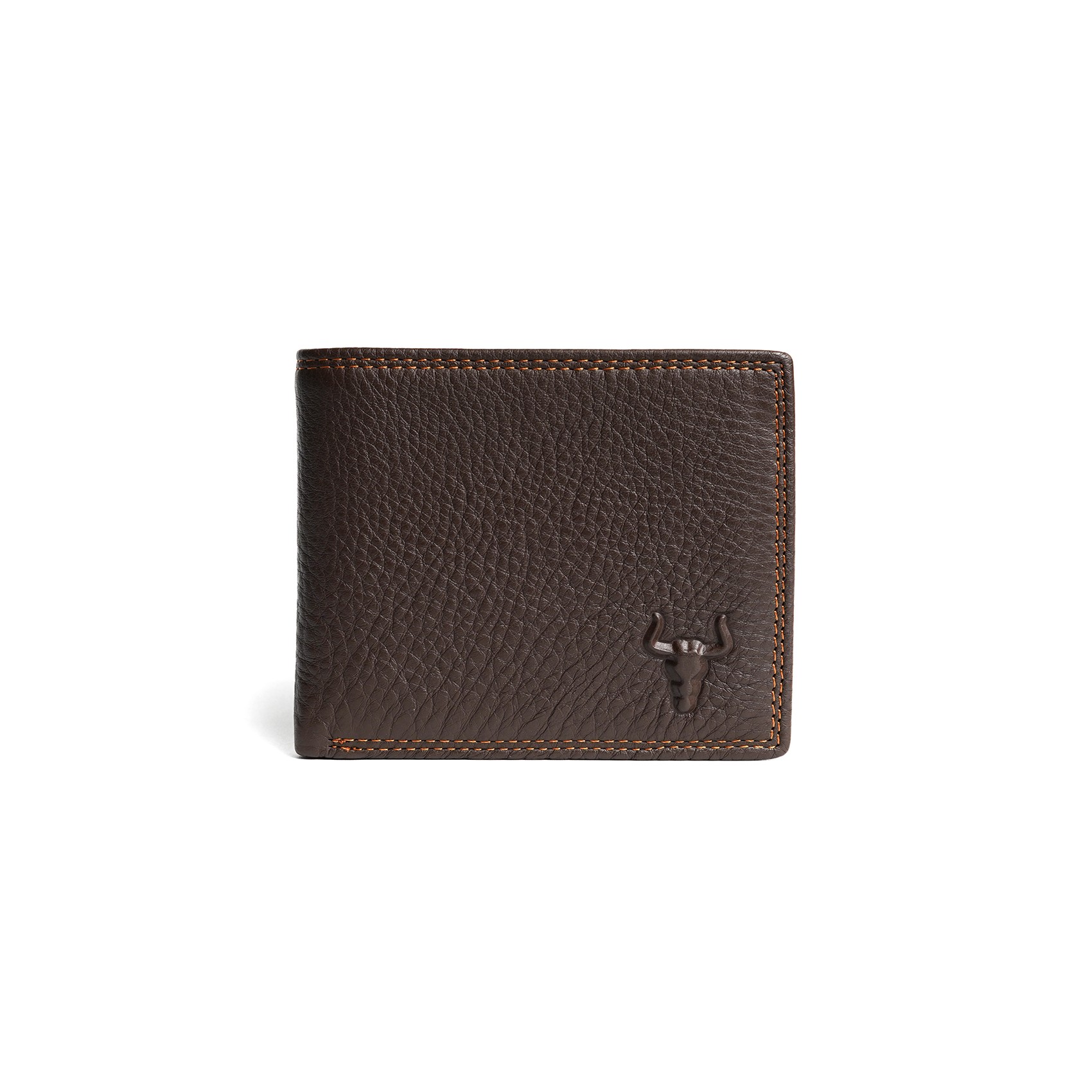 Мужской кожаный кошелек Clan темно-коричневый