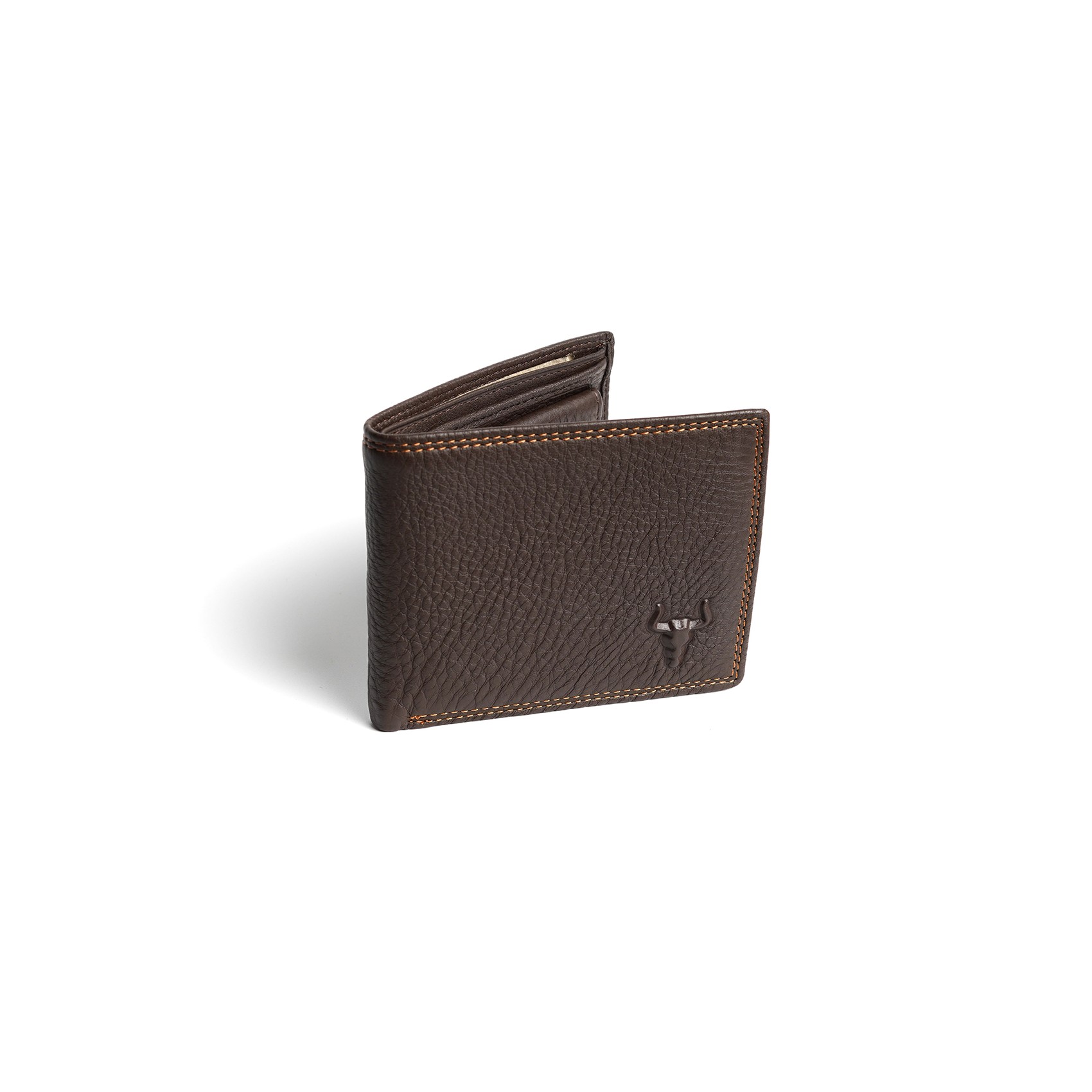 Чоловічий шкіряний гаманець Clan темно-коричневий