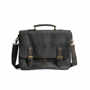 Чоловічий шкіряний портфель Jonathan чорний торф