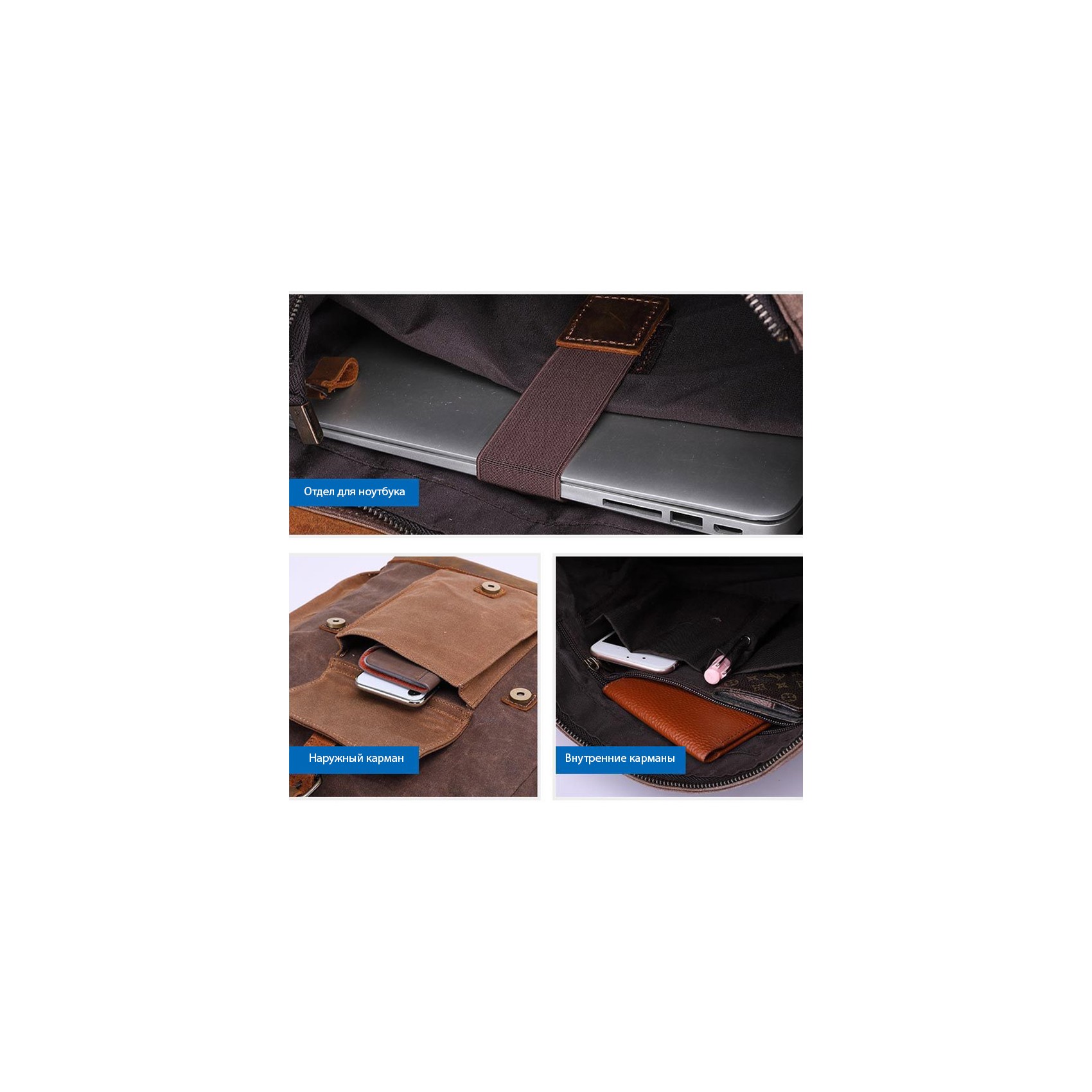 Мужской городской рюкзак Jacob коричневый