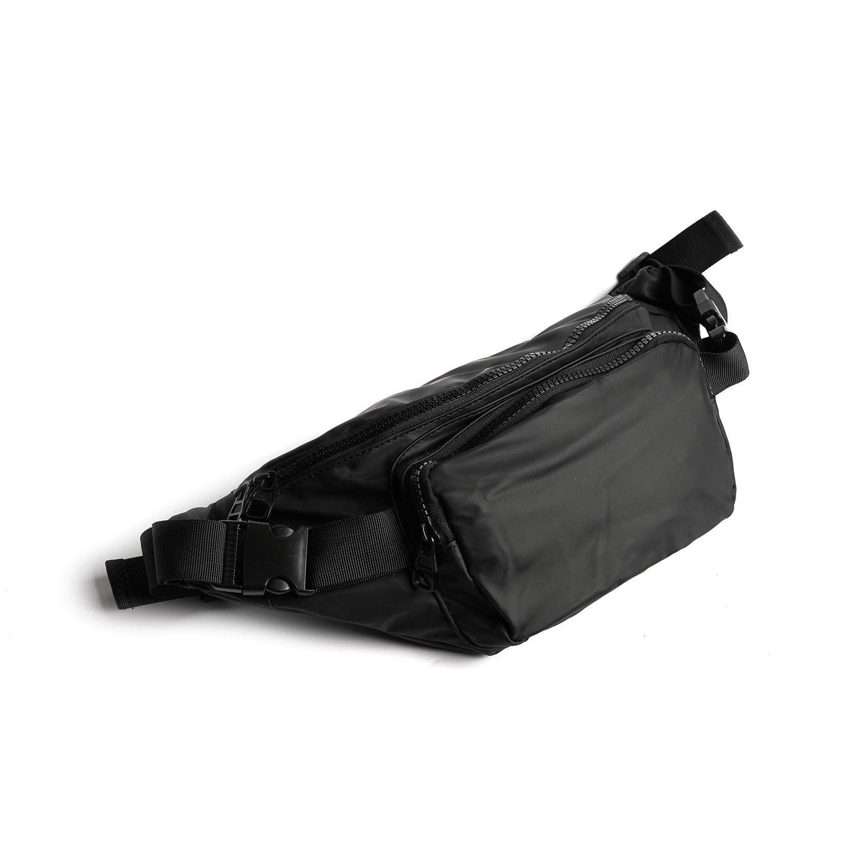 Сумка бананка на пояс чорна Jerome