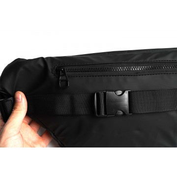 Сумка бананка на пояс черная Jerome фото