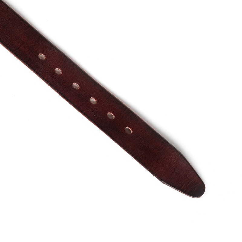 Мужской кожаный ремень Edwin коричневый - 5 фото