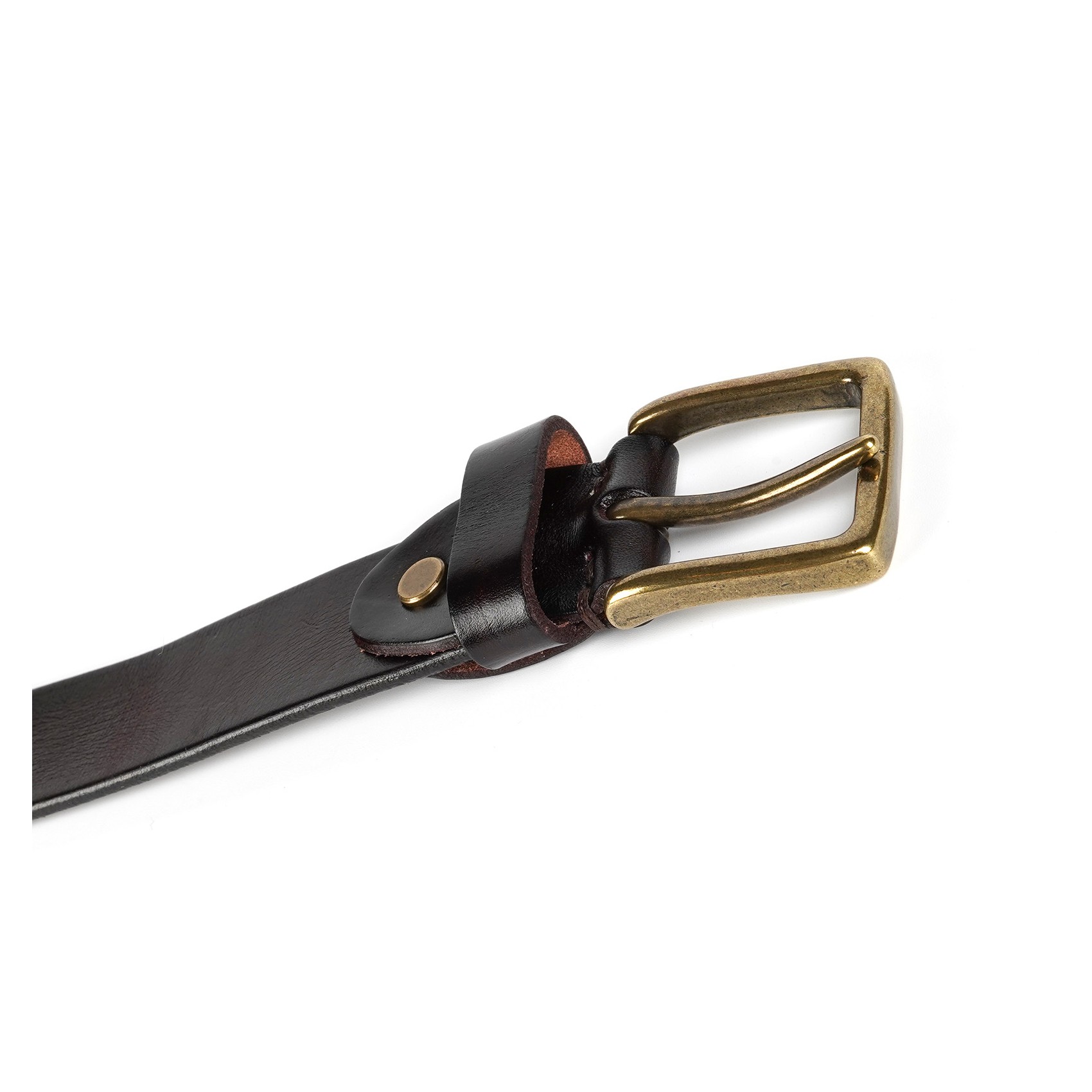 Чоловічий шкіряний ремінь Bolton темно-коричневий