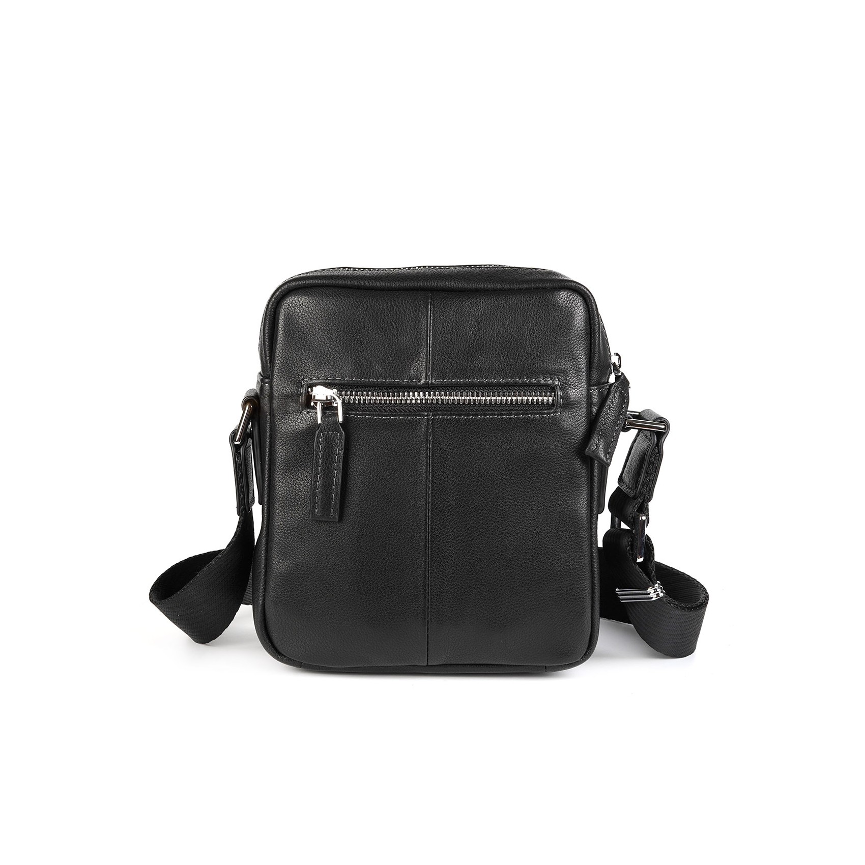 Мужская кожаная сумка барсетка Gregory через плечо черная