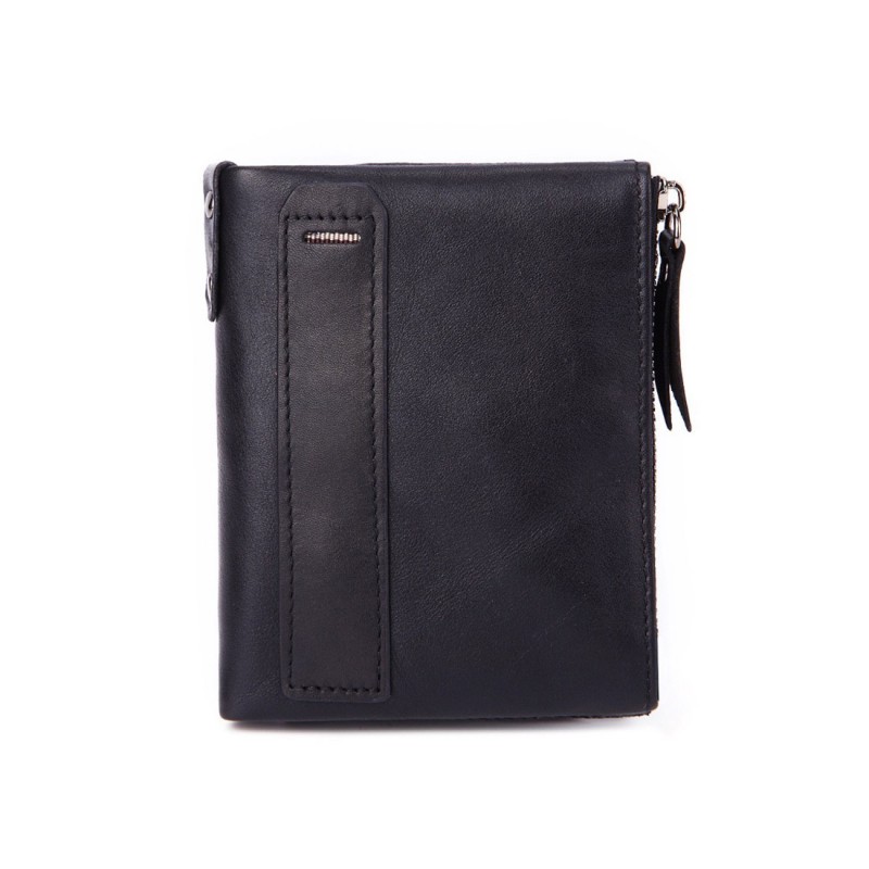 Чоловічий шкіряний гаманець Allen IP чорний