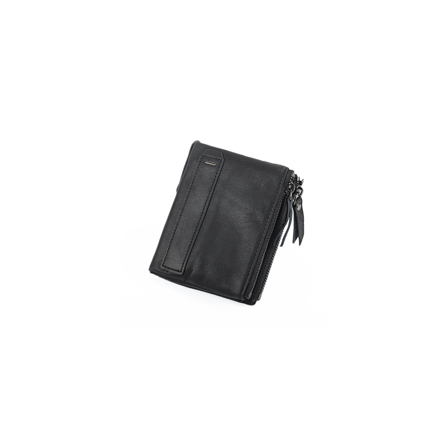 Мужской кожаный кошелек Allen IP черный