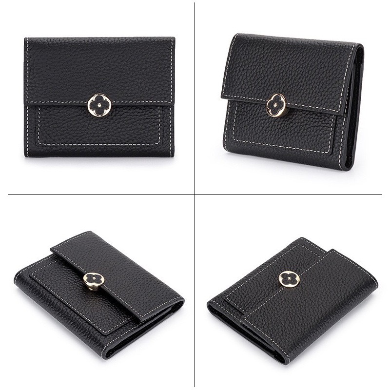 Жіночий шкіряний гаманець Whitney чорний - 2 фото