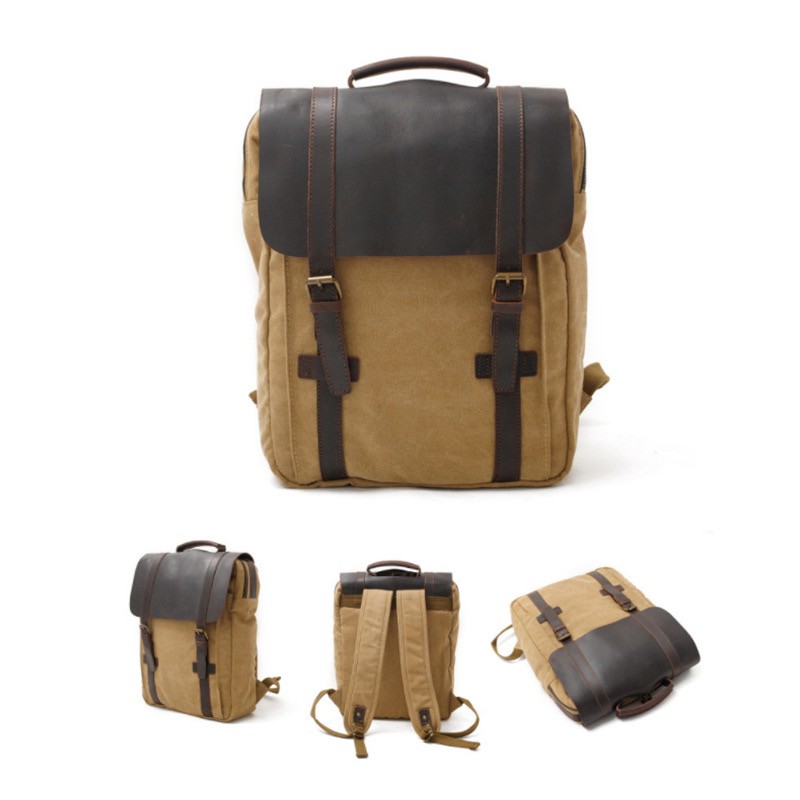 Мужской городской рюкзак Ethan светло-коричневый - 6 фото