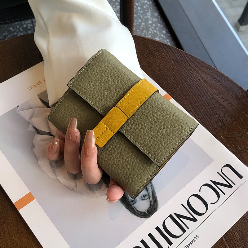 Женский кожаный кошелек Rachel фисташковый - 10 фото