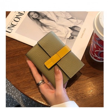 Женский кожаный кошелек Rachel фисташковый фото