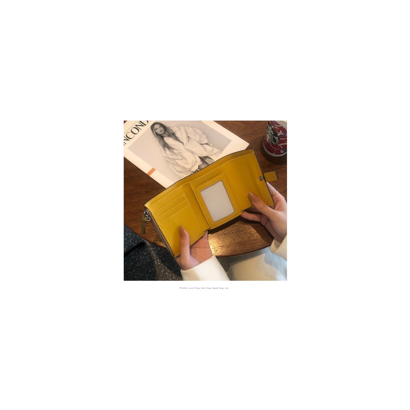 Женский кожаный кошелек Rachel фисташковый