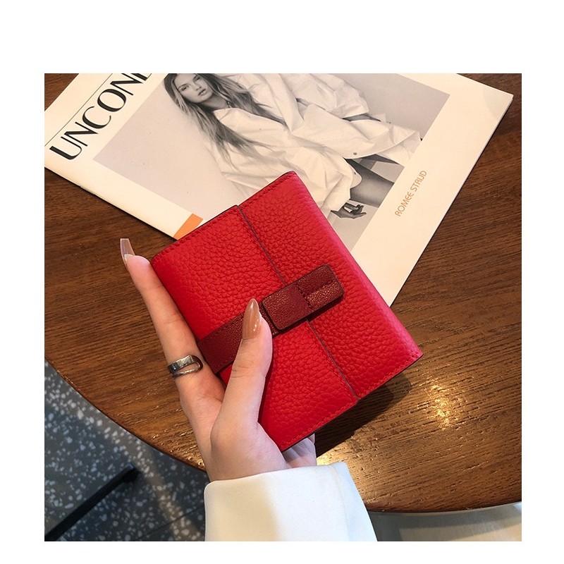 Жіночий шкіряний гаманець Rachel червоний - 16 фото