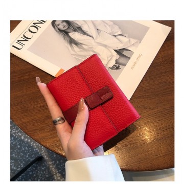 Женский кожаный кошелек Rachel красный фото