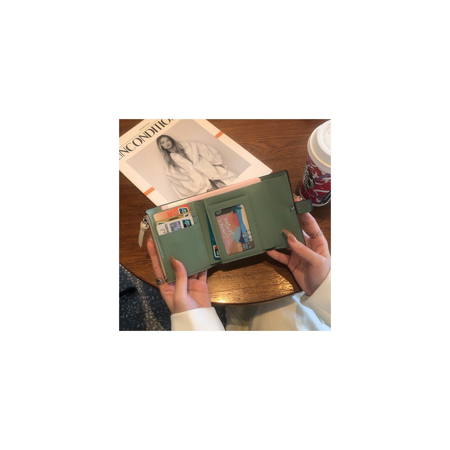 Жіночий шкіряний гаманець Rachel білий