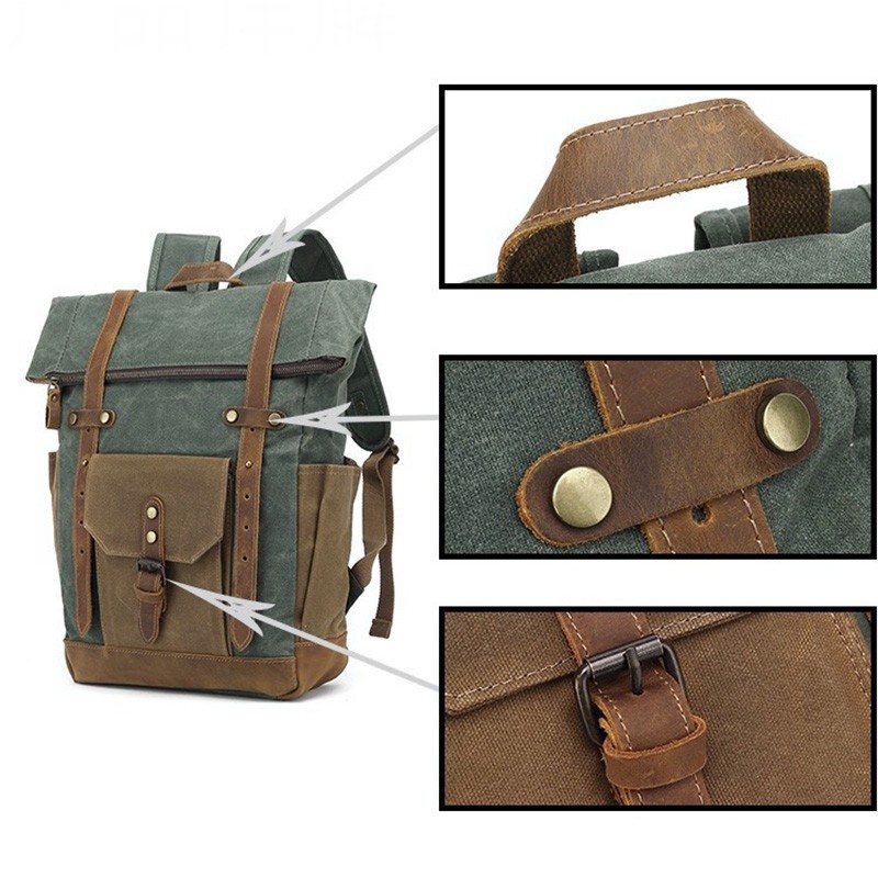 Мужской городской рюкзак Dylan изумрудный - 7 фото